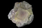 Fluorescent Cubic Fluorite Crystal Cluster - China #139120-1